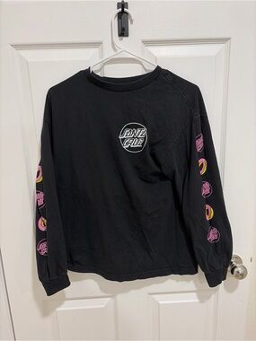 Santa Cruz x Odd Future Skateboards Black Long Sleeve Logo Tee